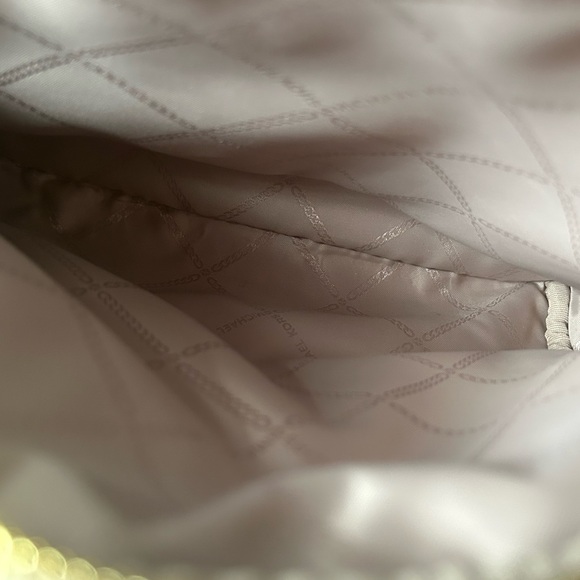 Michael Kors Olive Green Pebbled Leather Mini Backpack Gold Hardware NWOT - Picture 7 of 16